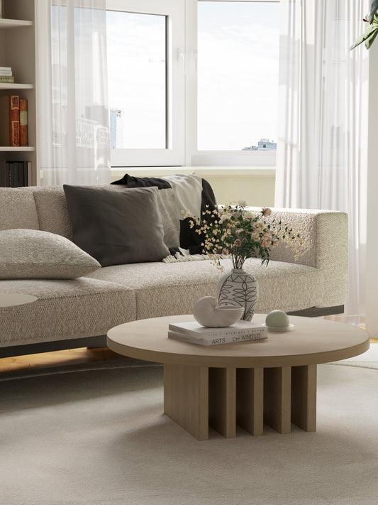 sofa made in Melbourne with deep seat cushions and clean lines