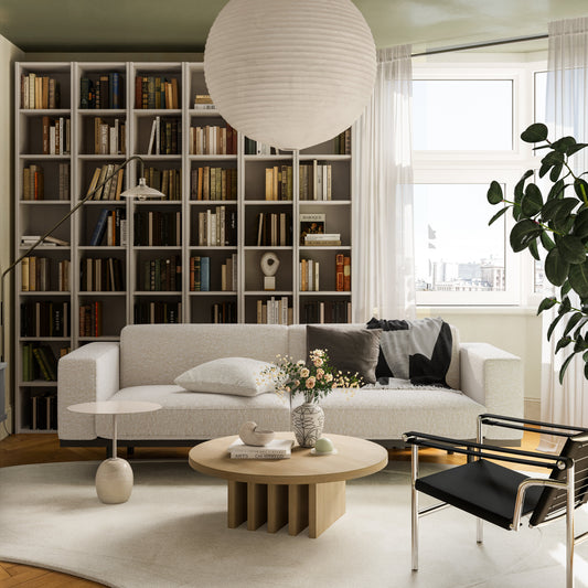 Comfy couch in modern Australian living room