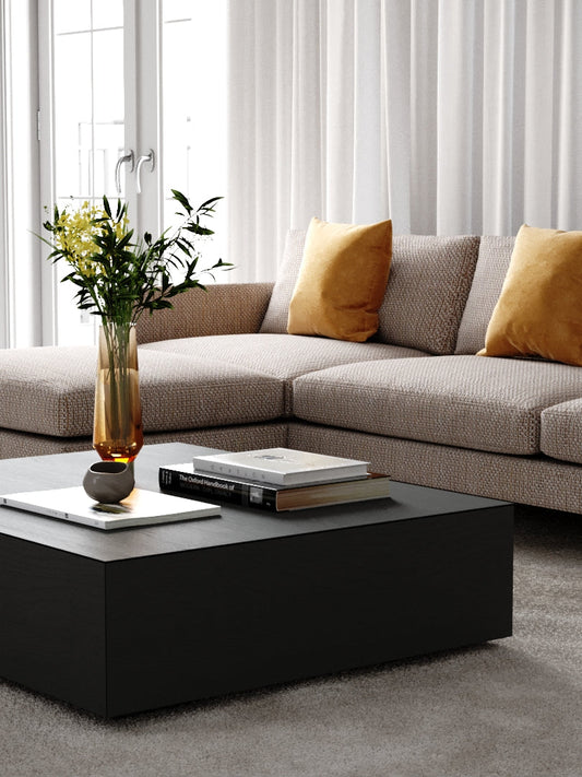 High couch for elderly comfort in a Melbourne living room