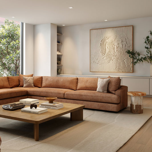 oversized extra deep sofa Australia custom made for relaxed living rooms by MOMU