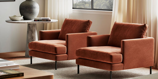 beautiful chair images for living room with modern upholstered armchair beside sofa
