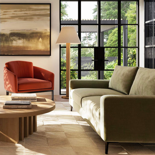 durable sofas for everyday use with deep seat cushions and textured fabric finish