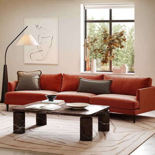 best cheap sectional sofas for apartments in australia in a compact Melbourne living room
