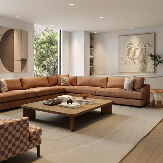 Flexible modular sofa Melbourne home setup with neutral palette